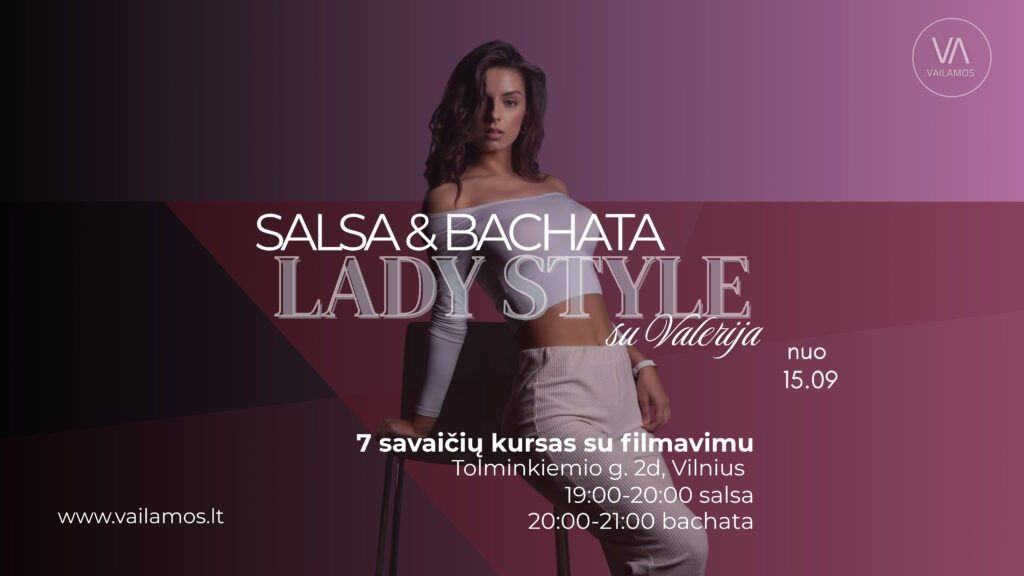 Salsa ir Bachata su Valerija nuo 09.15