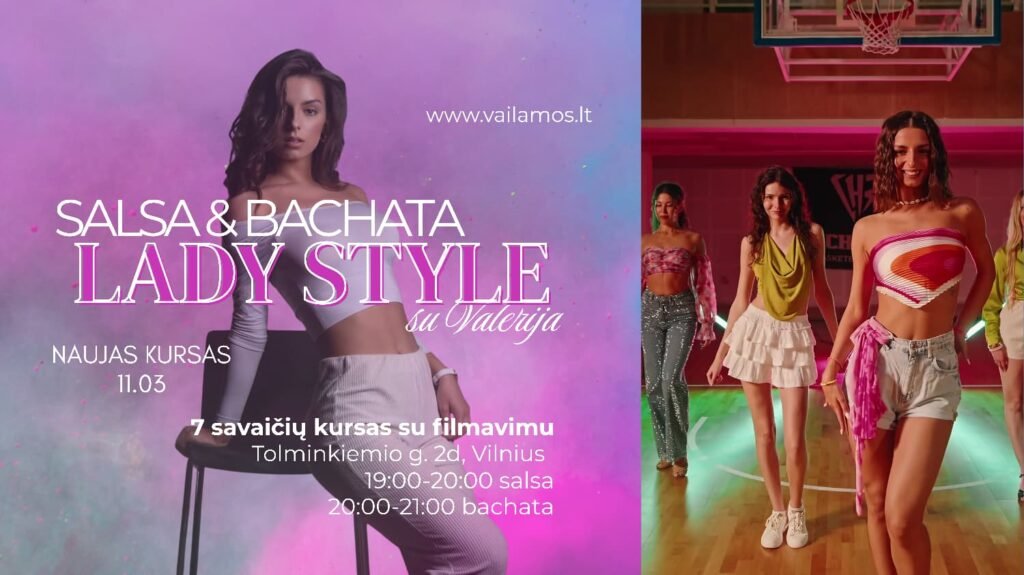 Salsa ir Bachata su Valerija nuo 11.03